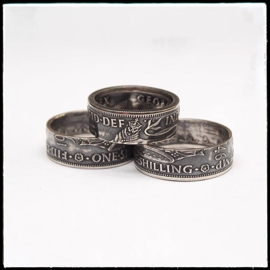 Coin Ring. One Shilling Ring.