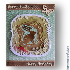 3D Hare Card