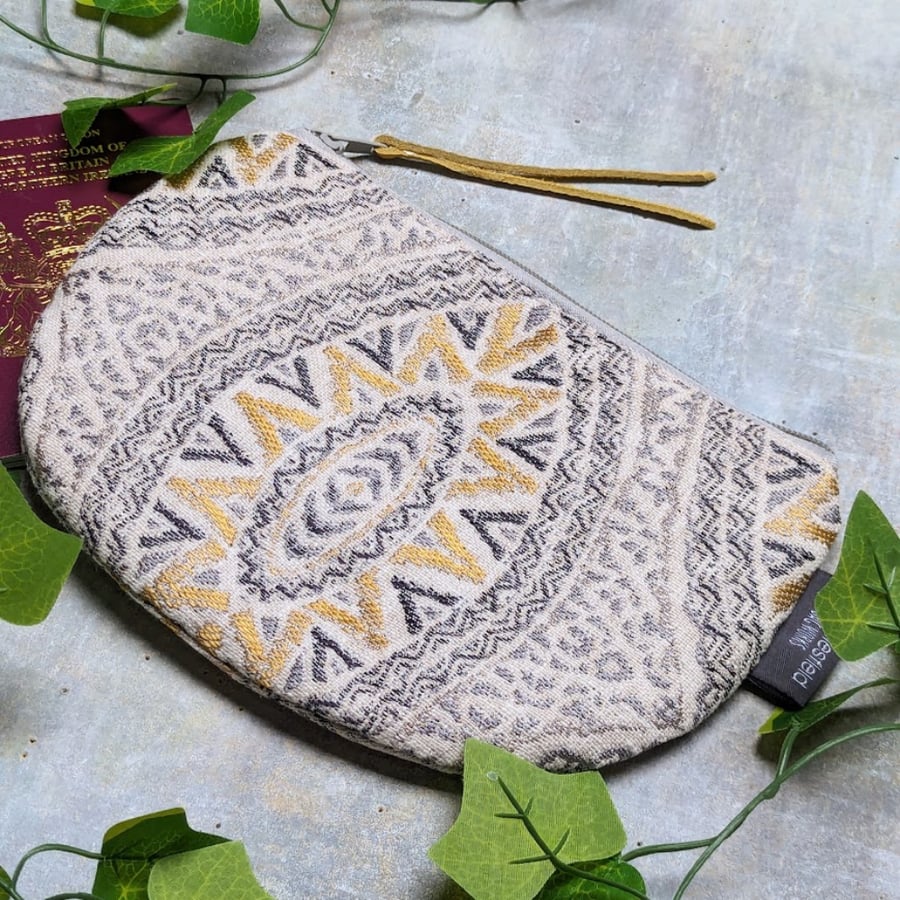 Purse, make-up bag, pouch purse, pencil case - Aztec style perfectly imperfect