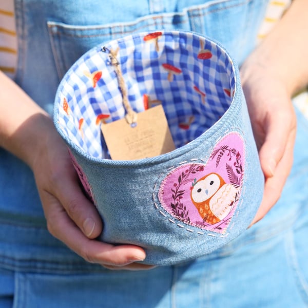 Woodland Animals Fabric Basket