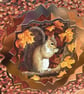 Welcome Autumn squirrel with love birthday card - Image 2