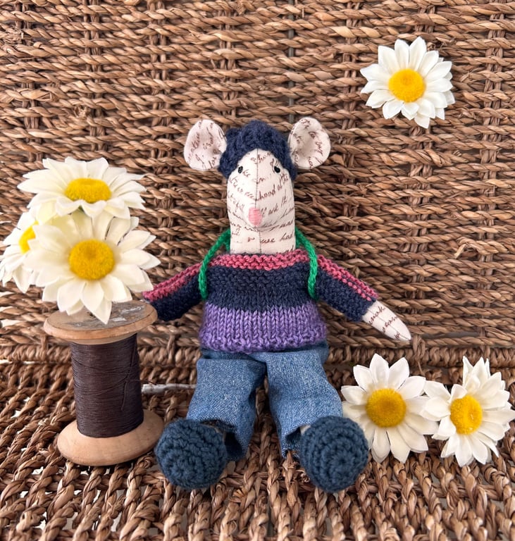 Handmade Little Fabric Mouse 