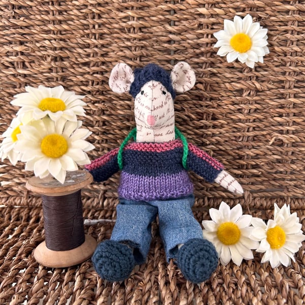 Handmade Little Fabric Mouse 