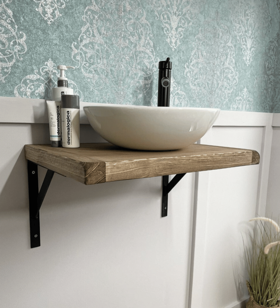 rustic washstand shelf wash stand sink unit han... Folksy