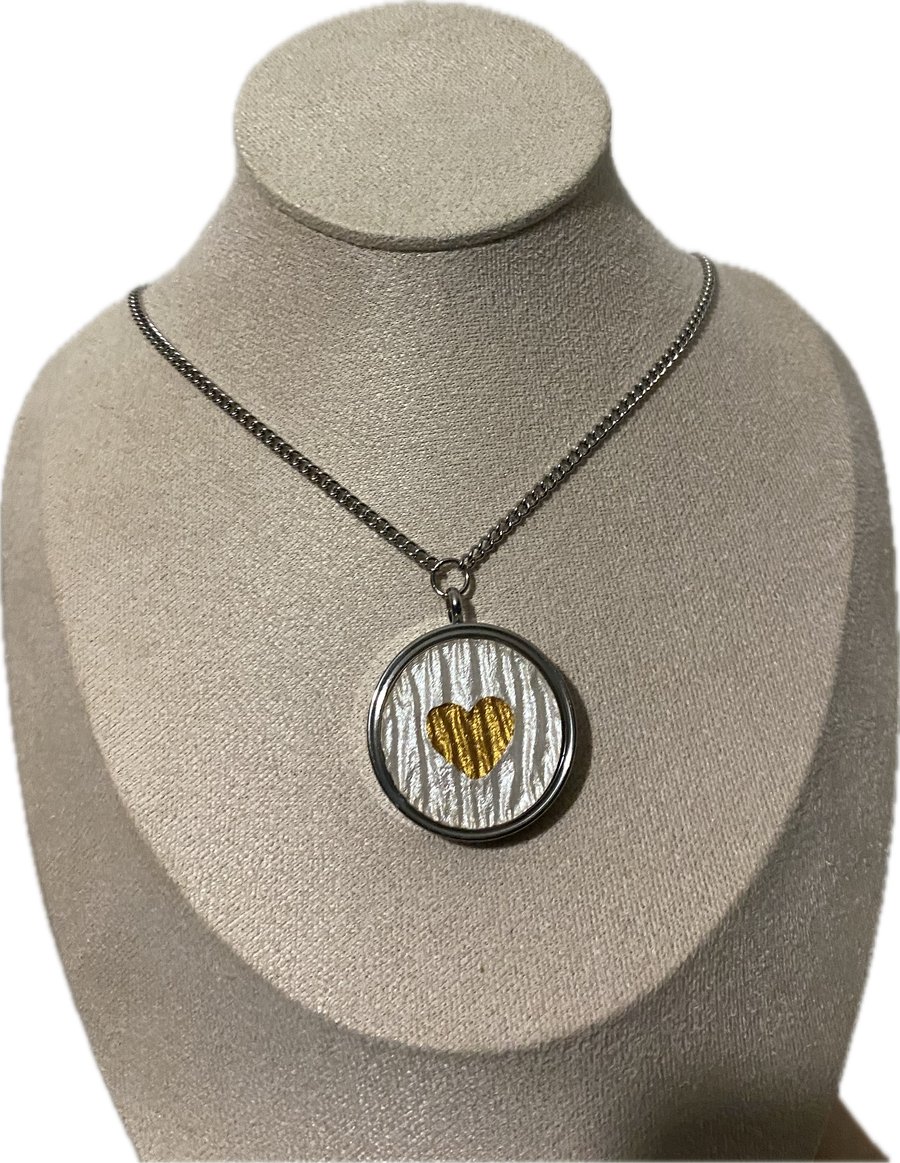 Artist’s Watercolour Locket Choker Necklace  