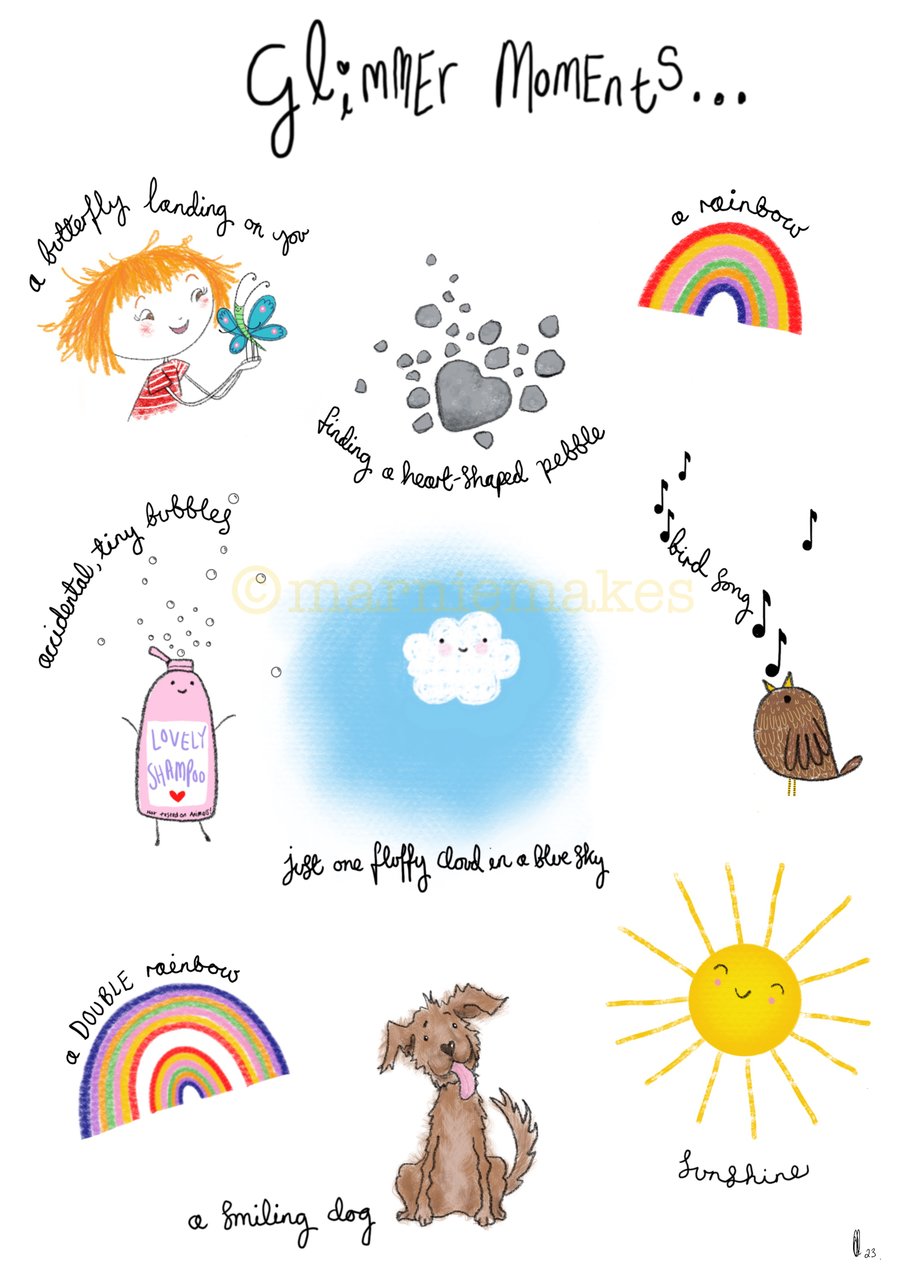 Glimmer Moments - A4 Giclee Print 