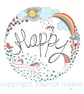 Make Your Own Happy- A5 Giclee Print 
