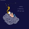 Reading Is Dreaming - A5 Giclee Print 