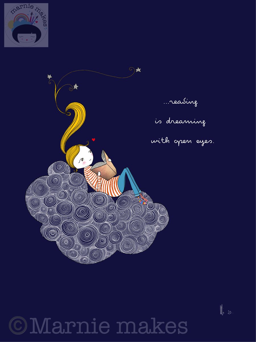 Reading Is Dreaming - A5 Giclee Print 