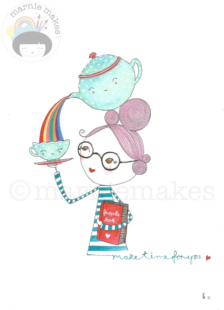 Make Time For You -m A5 Giclee Print 