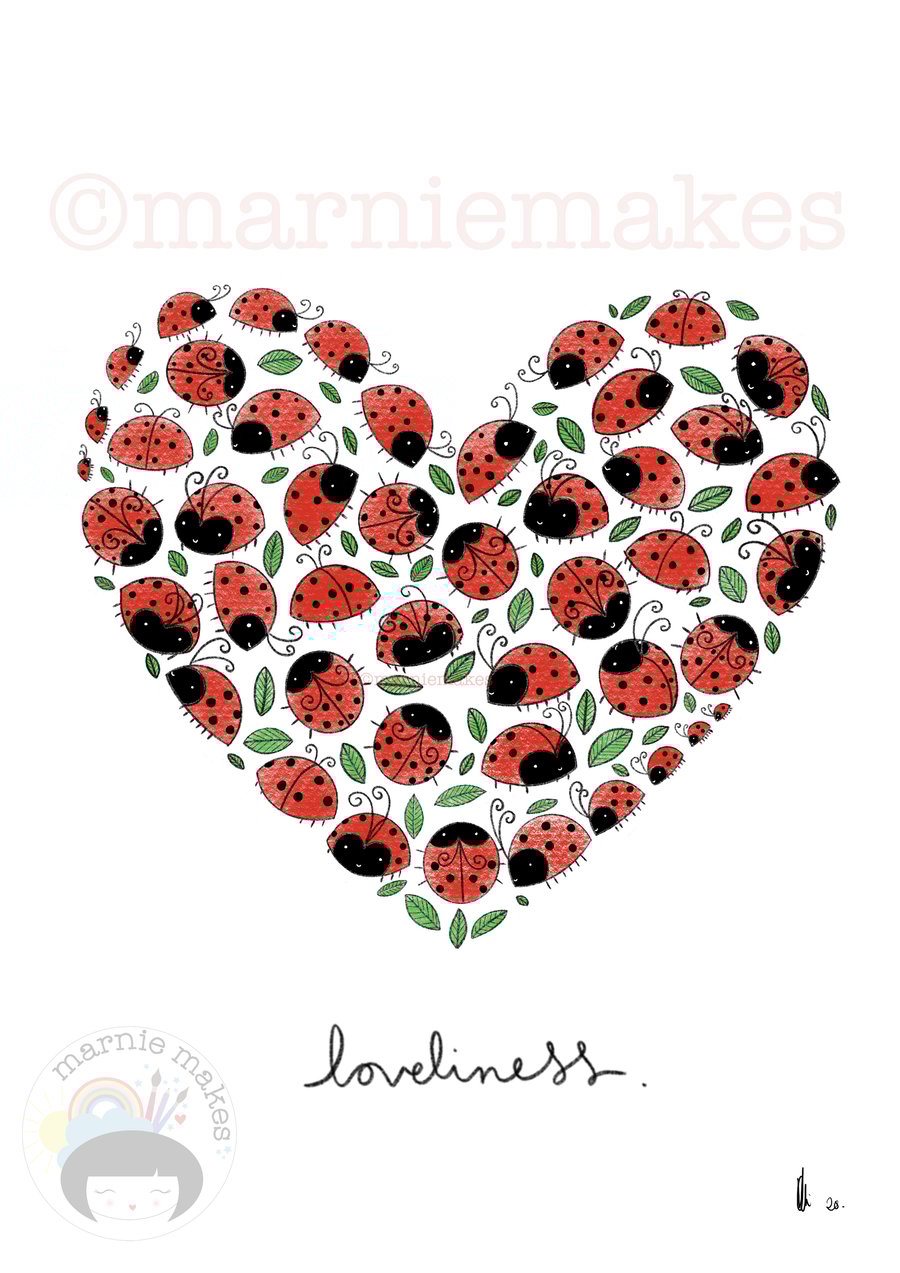 Loveliness- A5 Giclee print