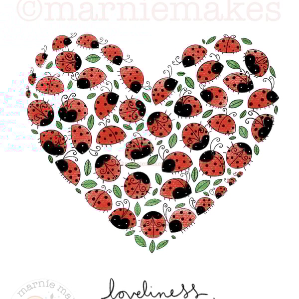 Loveliness- A5 Giclee print
