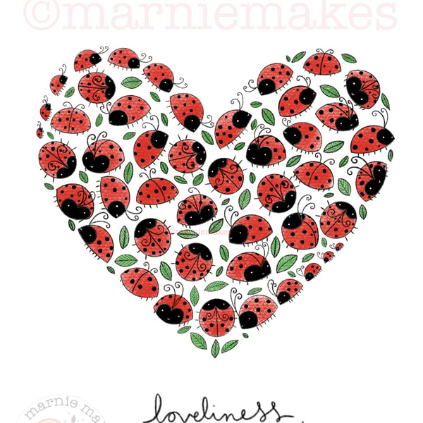 Loveliness- A5 Giclee print