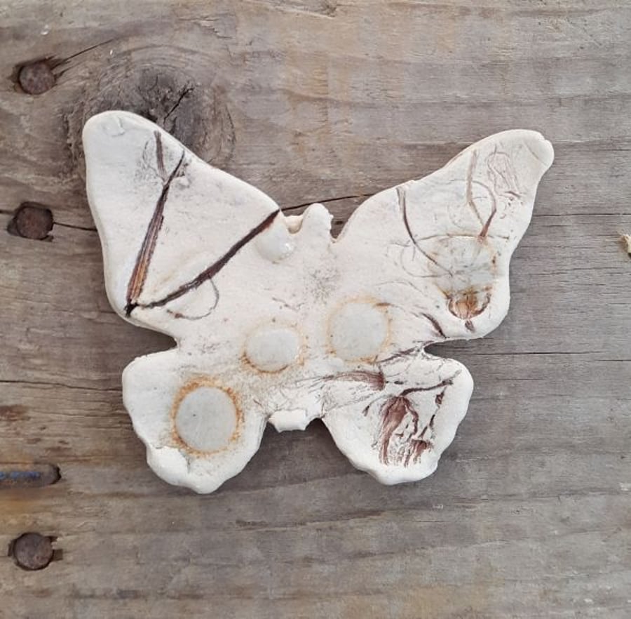 Ceramic Butterfly Brooch