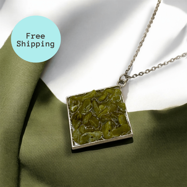 Calming Peridot Pendant for Heart & Solar Plexus Chakra Healing & Creativity.