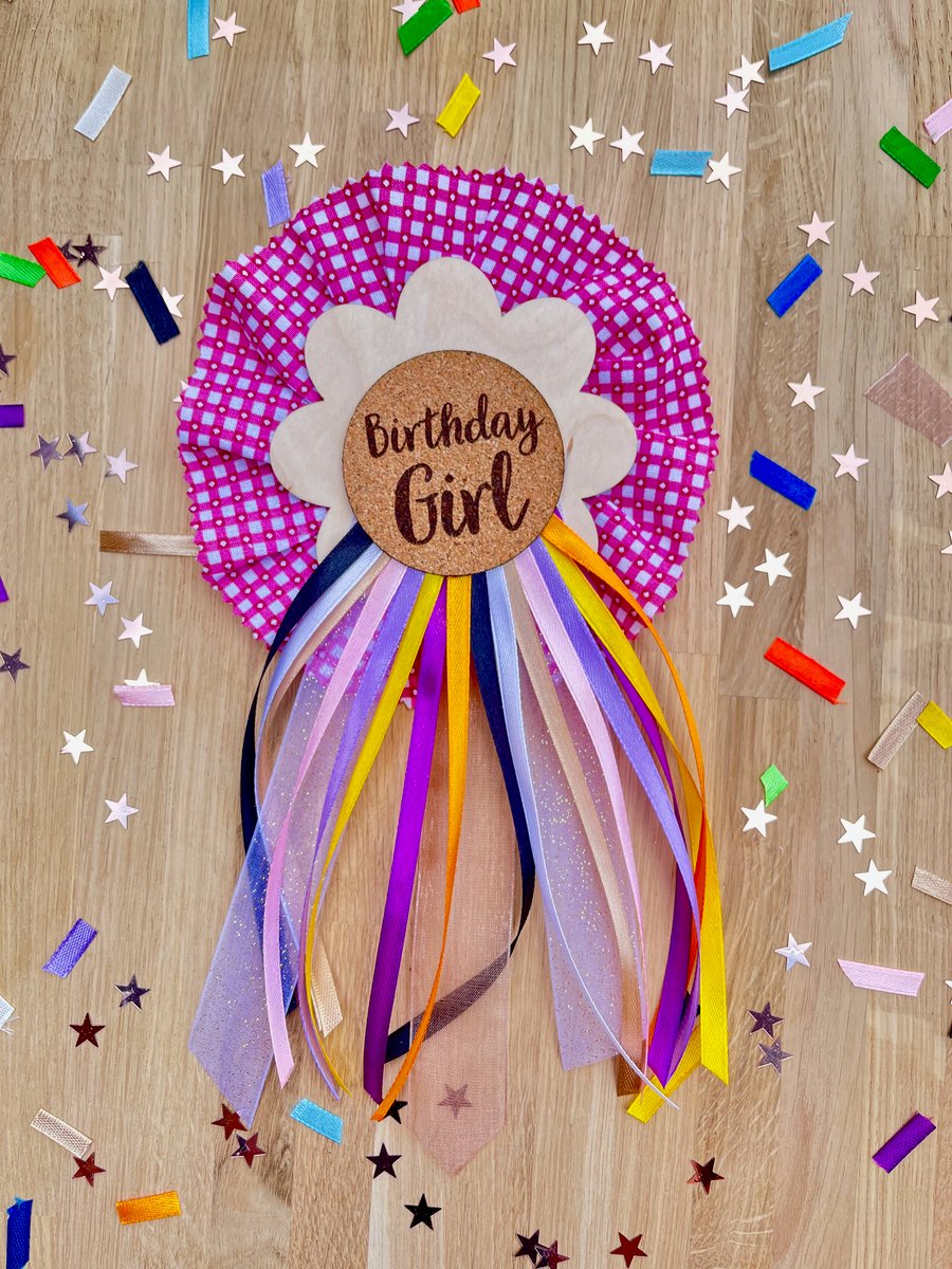 Birthday Rosette Badge