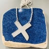 Recycled Sterling Silver Saltire Cross Pendant 