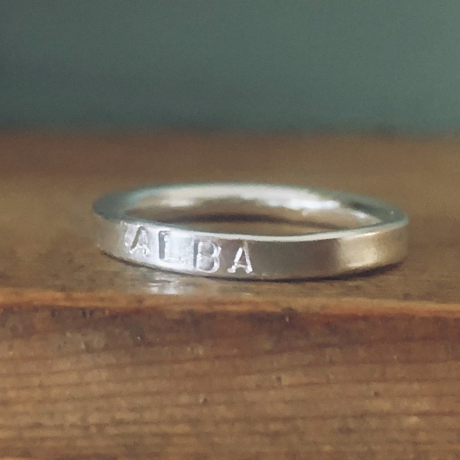 Recycled Sterling Silver Ring, Handmade in ALBA