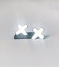 Sterling Silver Saltire Stud Earrings, Handmade in Scotland, Stud earrings