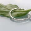 Recycled Sterling Silver Leaf Design Stacking Ring