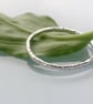 Recycled Sterling Silver Leaf Design Stacking Ring