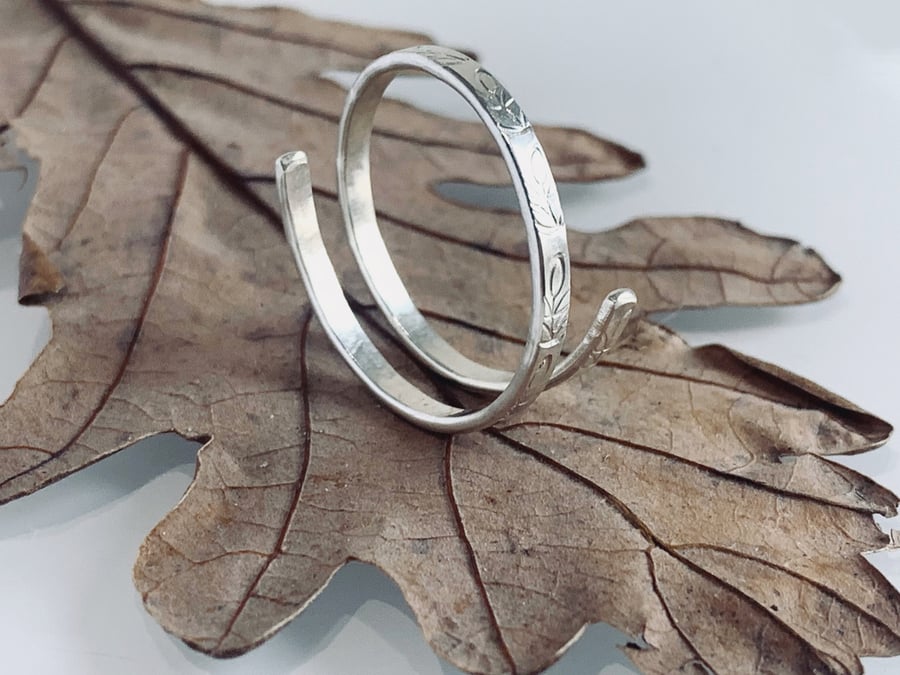 Recycled Handmade Sterling Silver Wrap Ring