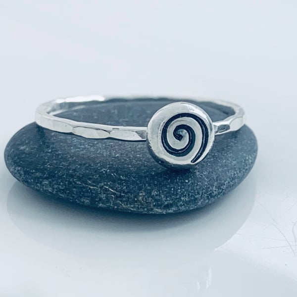 Recycled Handmade Sterling Silver Stacking Rings, Handmade in Scotland