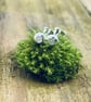 Recycled Handmade Sterling Silver Stud Earrings