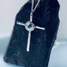 Recycled Handmade Sterling Silver Cross Pendant