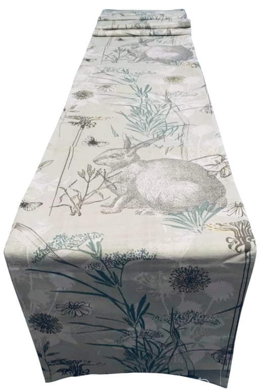 Hare Rabbit, Table Runner,  2m x 30cm Last One