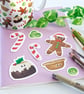 Christmas Food Sticker Set Xmas Sticker Set - Image 3