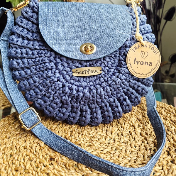 Oreo crochet handbag