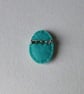 Brooch pin-  Oval fabric brooch - Cathy - Image 4