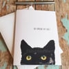 Funny Cat Card - Did someone say cake?