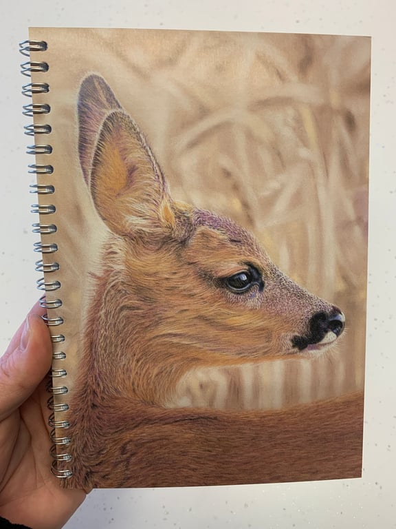 'Golden Fawn' Deer Notepad, Sketchbook