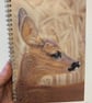 'Golden Fawn' Deer Notepad, Sketchbook - Image 1