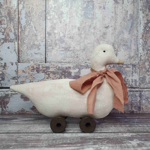 Primitive Vintage Style Toy Duck