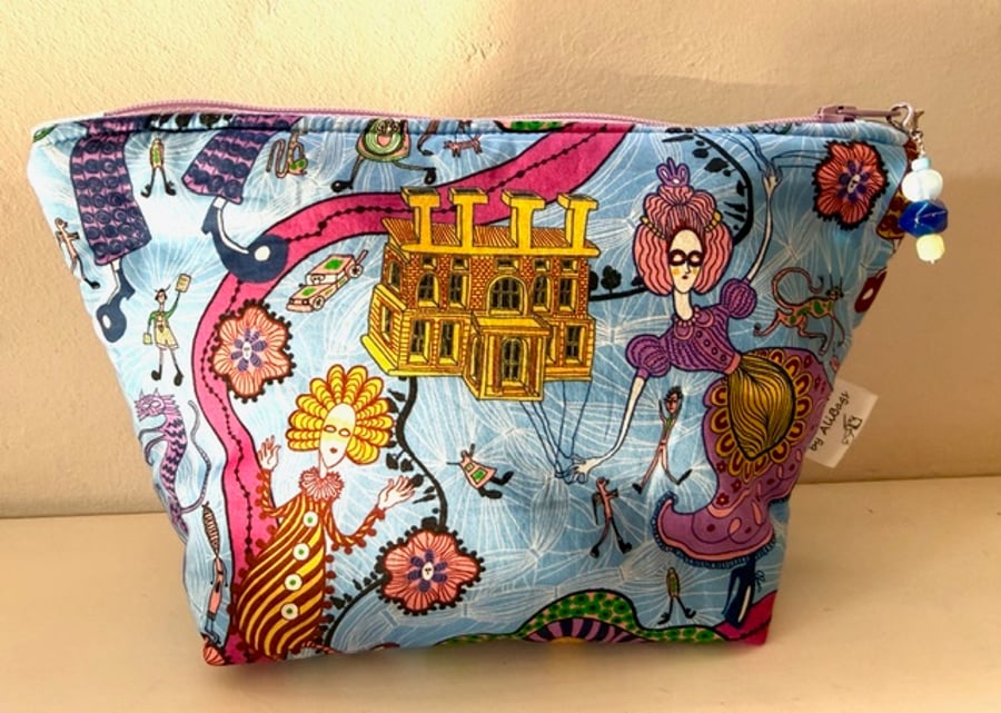 Grayson Perry fabric accessory bag