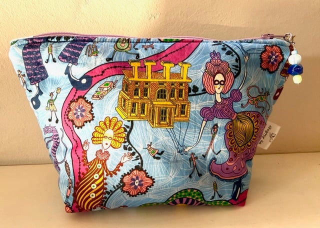 Grayson Perry fabric accessory bag