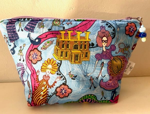 Grayson Perry fabric accessory bag