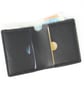 Black leather slim bifold wallet - Image 3