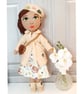 Esther- Autumn themed, Vintage style, Handmade Heirloom doll