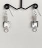 Crystal Sterling Silver Earrings  - Image 1