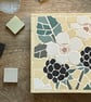 Mosaic Floral Art - Blackberry Mosaic Wall Plaque in Pale Yellow - Image 7