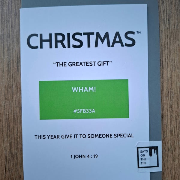 WHAM Christmas Card  - The Season's Reason Collection