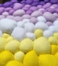 Purple Yellow Felt Wall Art - Abstract Diagonal Blobs - Image 9