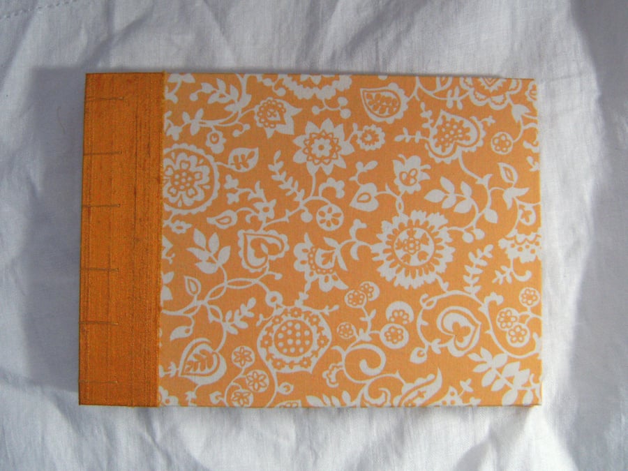 Reserved: Wedding Guest Book, Photo Album - Golden Liberty Print and Silk 