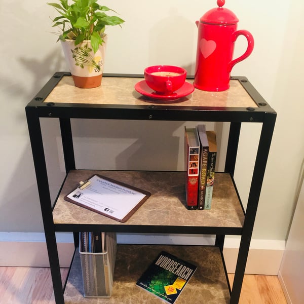 Premium Italian Ceramic Bookcase, Shelves, Stee... Folksy