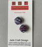2 multi coloured plastic square buttons - 16mm - Image 2