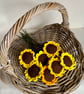 Single sunflower, crochet sunflower, forever flowers - Image 6